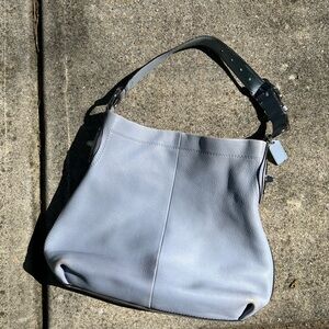 Vintage Coach shoulder bag in powder blue